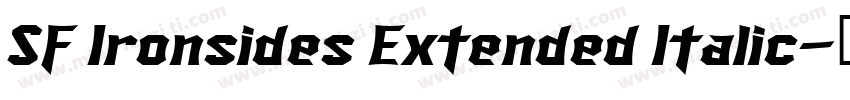 SF Ironsides Extended Italic字体转换